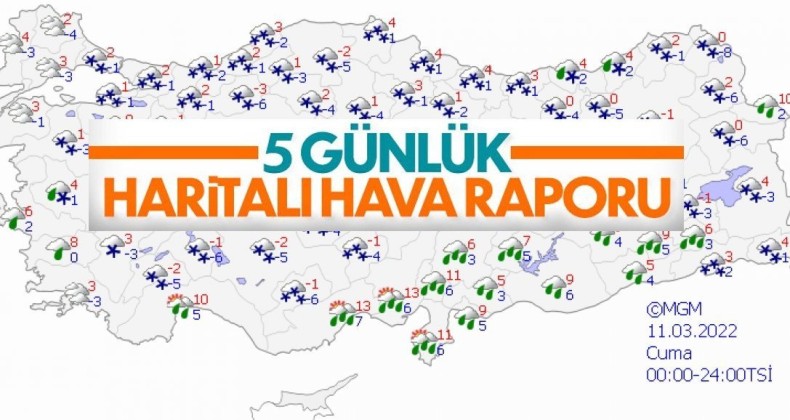 Yurt genelinde kar yağışlı hava şiddetini artıracak