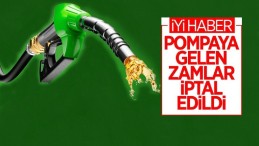 Benzin ve motorine son yapılan zam iptal edildi