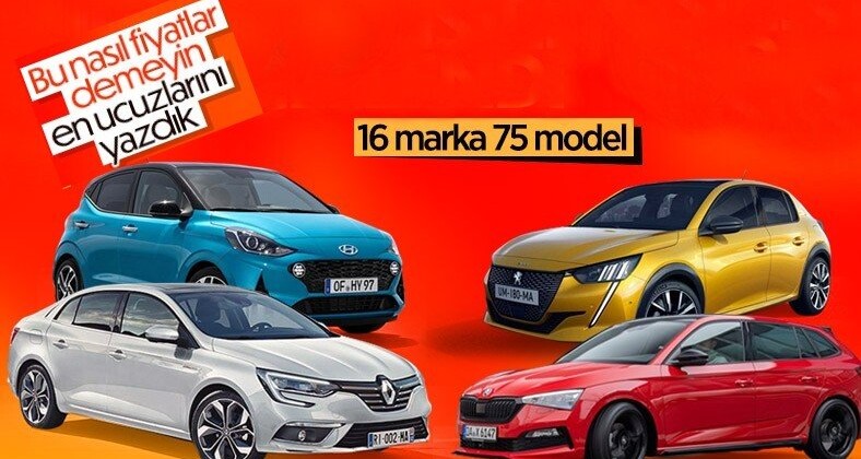 Türkiye’de satılan en ucuz sıfır otomobiller: Nisan ayı güncel fiyat listesi