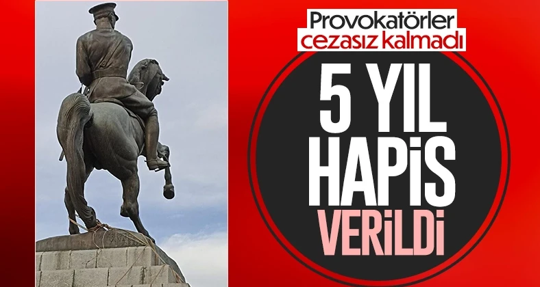 Onur Anıtı’na saldıran kuzenlere 5’er yıl hapis