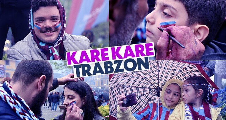 Trabzonsporlu taraftarların coşkusu