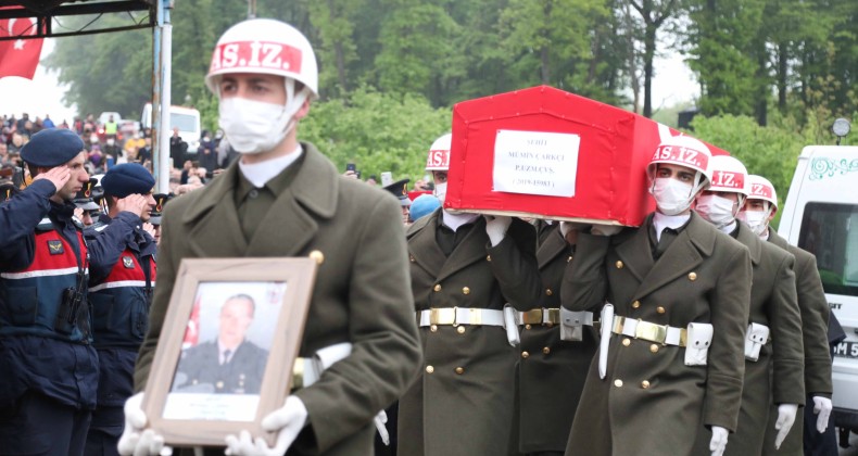 Şehit Piyade Uzman Çavuş Çarkcı Samsun’da defnedildi