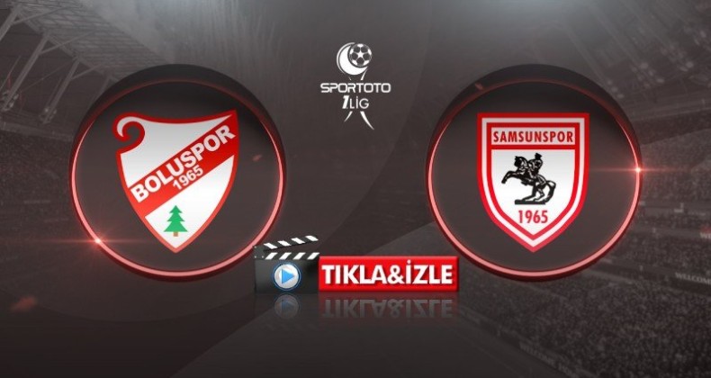 Beypiliç Boluspor – Samsunspor maçını kesintisiz izle