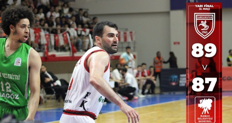 Samsun temsilcisi, yarı final serisinde durumu 1-1’e getirdi