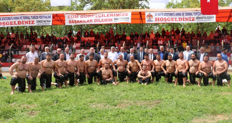 Havza yağlı güreşleri’nde başpehlivan Recep Kara