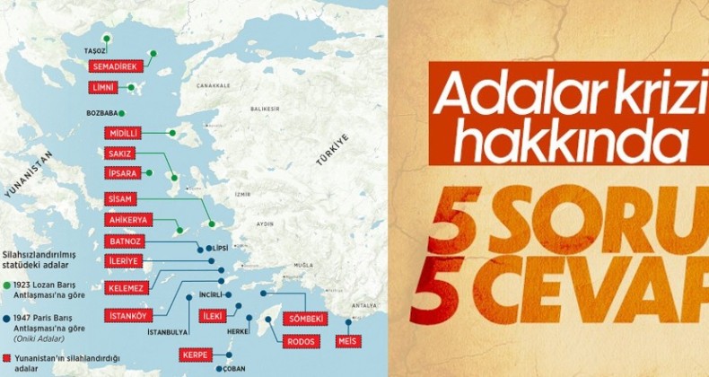 Türkiye ile Yunanistan arasındaki Doğu Ege adaları krizine 5 soru – cevap