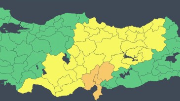 Meteoroloji’den 43 il için sarı ve turuncu kodlu uyarı