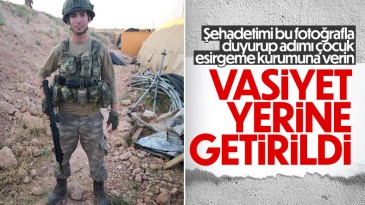 Pençe Kilit şehidi Enes Özgül’ün adı, yetiştiği çocuk destek merkezine verildi