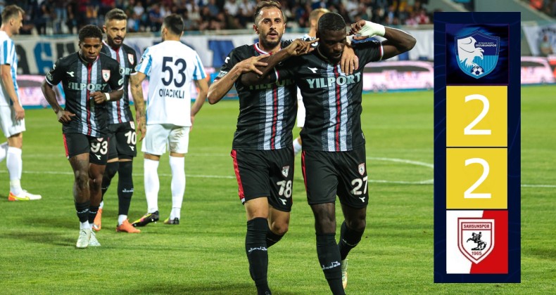 Yılport Samsunspor 10 kişi kalan Erzurumspor’u yenemedi