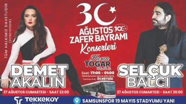  Tekkeköy’de Büyük Zafer’in 100. yılı konserle kutlanacak