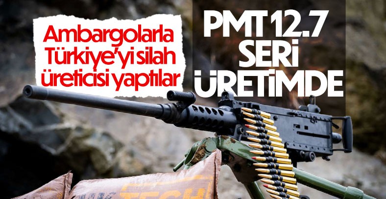 Yerli ve milli PMT 12.7 MM makineli tüfek seri üretime geçti