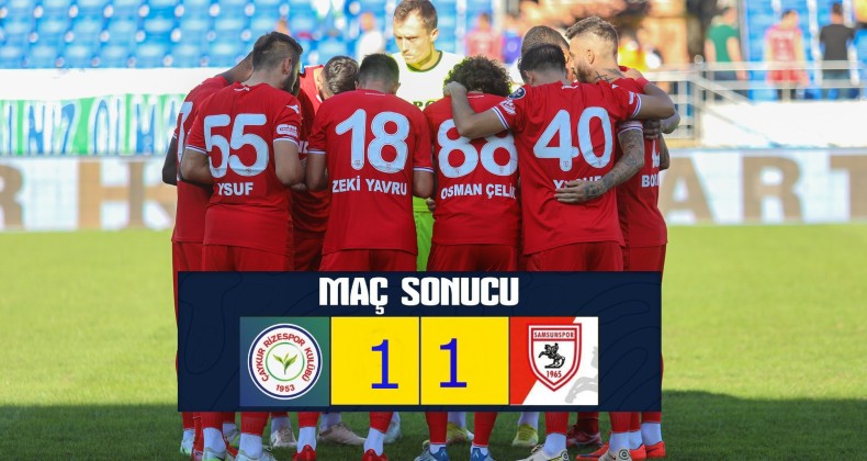 Samsunspor 1 puana sevindi!