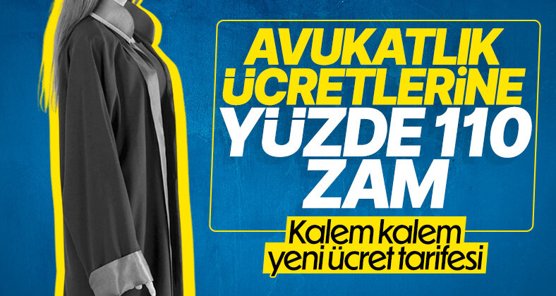 Avukatlık asgari ücret tarifesi belirlendi