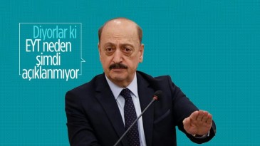 Vedat Bilgin: Açıklasak da EYT ocakta uygulanacak