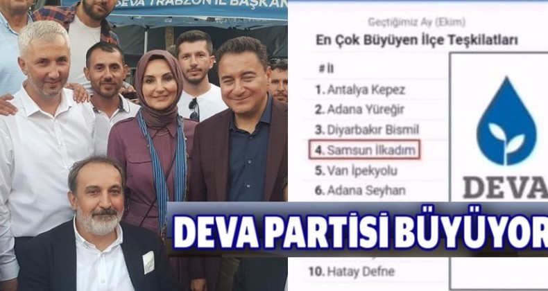 İlkadım’da DEVA Partisi’ne rekor katılım