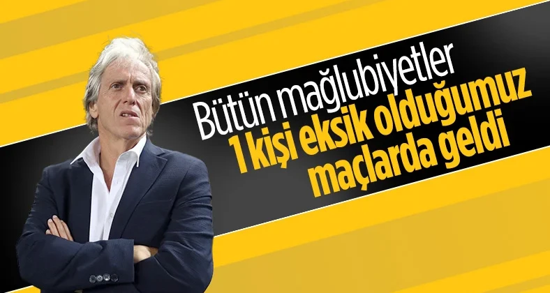 Jorge Jesus: 10 kişi kalınca, işler bizim için zor bir hale geliyor