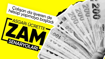 Zam oranına göre asgari ücret tutarı ve işverene maliyet senaryoları