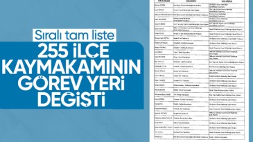 491 mülki idare amirinin görev yerlerinin değiştirildiği karar Resmi Gazete’de