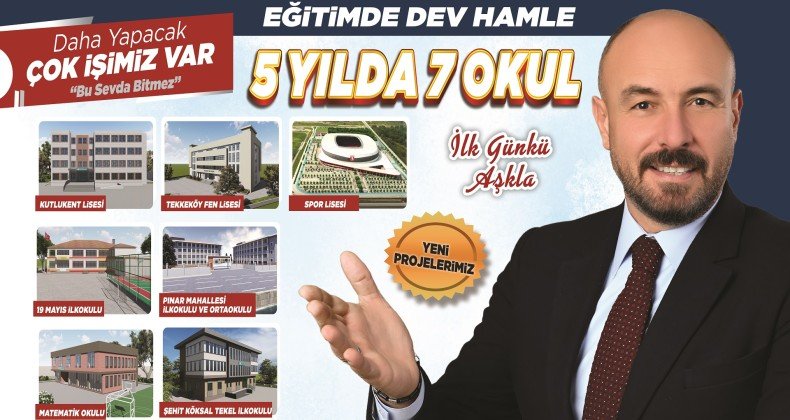 Başkan Togar: “Tekkeköyümüze 5 yılda 7 yeni okul kazandıracağız”