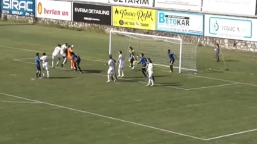 Vanspor FK kalecisi Nurullah Aslan’dan 1 puanı getiren kafa golü