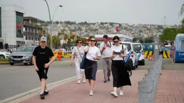 Rus turistler 3 ay aranın ardından tekrar Samsun’a geldi