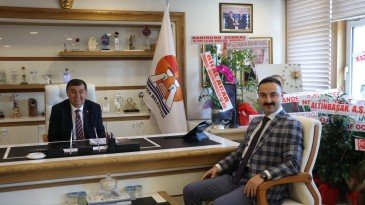 Kaymakam Ayvat’tan Başkan İkiz’e hayırlı olsun ziyareti