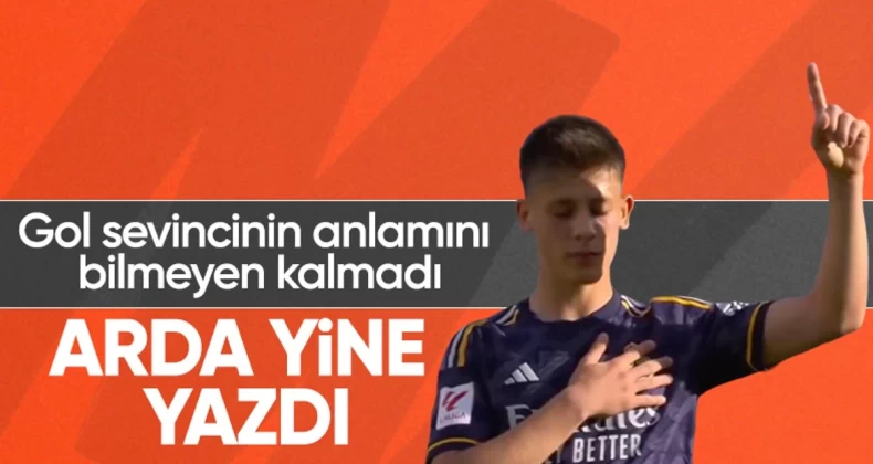 Arda Güler, Real Madrid formasıyla şov yapmaya devam ediyor