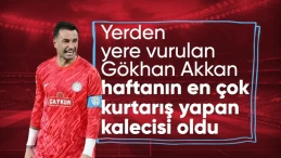 Gökhan Akkan, Süper Lig’de haftanın en çok kurtarış yapan kalecisi oldu