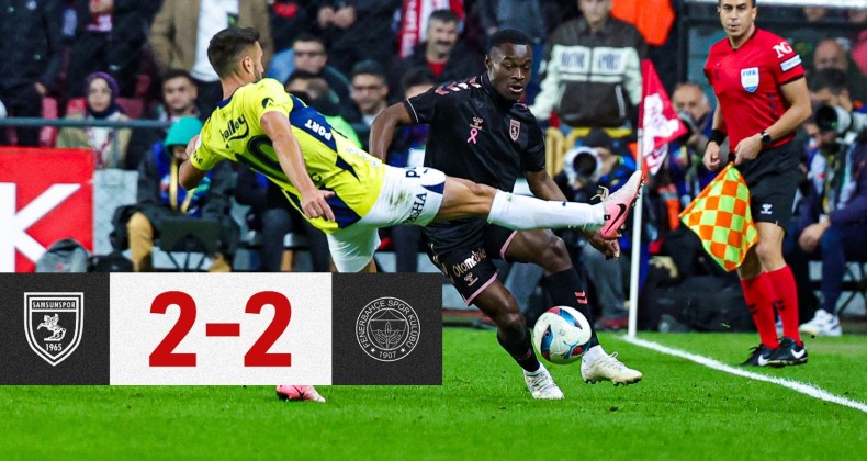 Fenerbahçe Samsun’dan Çıkamadı! 2-2