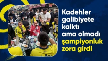 Fenerbahçe şampiyonluk yolunda ağır yaralı