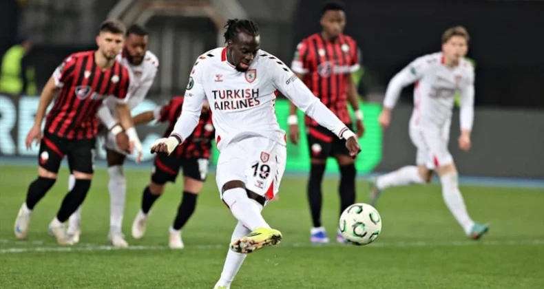 Samsunspor deplasmanda avantajı kaptı