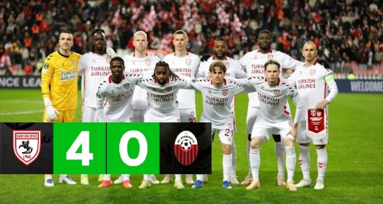 Samsunspor, FK Shkendija’yı eledi ve son 16’ya kaldı