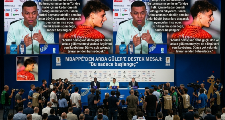 ARDA GÜLER’E DÜNYA YILDIZINDAN MORAL: “BAŞINI DİK TUT” MESAJI