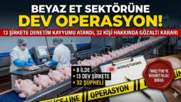 Beyaz Et Devlerine Operasyon: 13 Şirkete Kayyum, 32 Yönetici ve Şirket Yetkilisi Hakkında İşlem