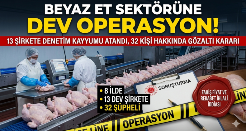 Beyaz Et Devlerine Operasyon: 13 Şirkete Kayyum, 32 Yönetici ve Şirket Yetkilisi Hakkında İşlem