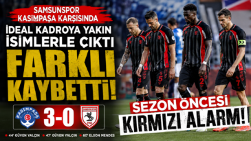 Samsunspor’da Kırmızı Alarm! İdeal Kadroya Yakın Takım Farklı Kaybetti