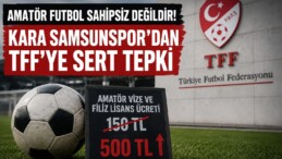 Kara Samsunspor’dan TFF’ye Sert Tepki: “Amatör Futbol Sahipsiz Değildir”