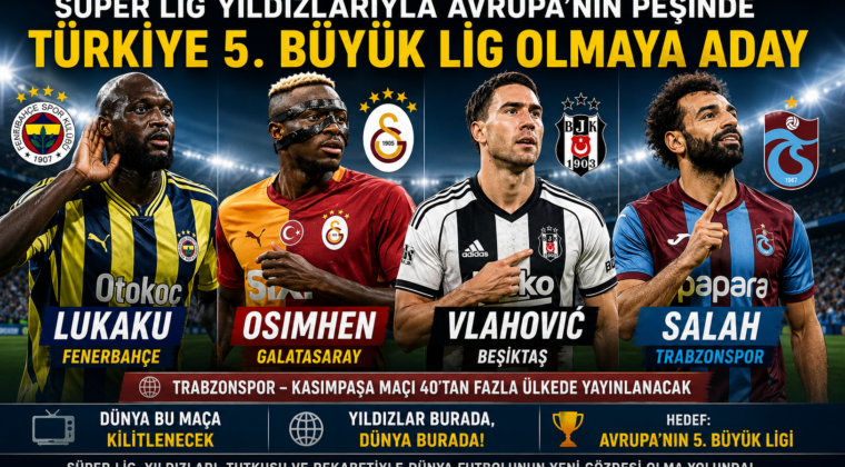 Süper Lig yıldızlarıyla Avrupa’nın peşinde: Türkiye 5. büyük lig olmaya aday