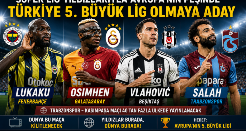Süper Lig yıldızlarıyla Avrupa’nın peşinde: Türkiye 5. büyük lig olmaya aday