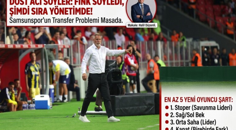 DOST ACI SÖYLER: FİNK SÖYLEDİ, ŞİMDİ SIRA YÖNETİMDE!