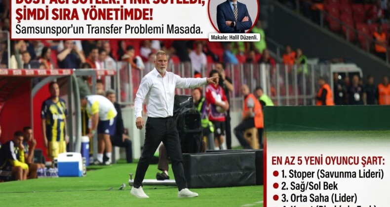 DOST ACI SÖYLER: FİNK SÖYLEDİ, ŞİMDİ SIRA YÖNETİMDE!